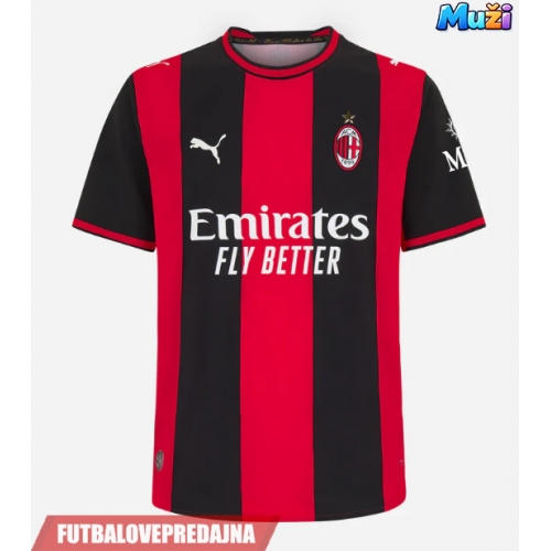 Lacne Muži Futbalové dres AC Milan Christopher Nkunku #18 2026-27 Krátky Rukáv - Domáci